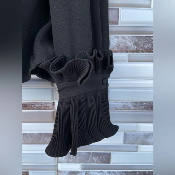 CO Japanese fabric pleated sleeve blouse size small - Picture 6 of 14